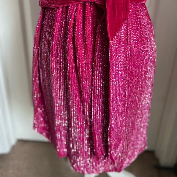 Retrofete x Revolve Ella Dress in Fuschia pink size small - Picture 7 of 13
